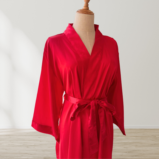 Red Satin Robe